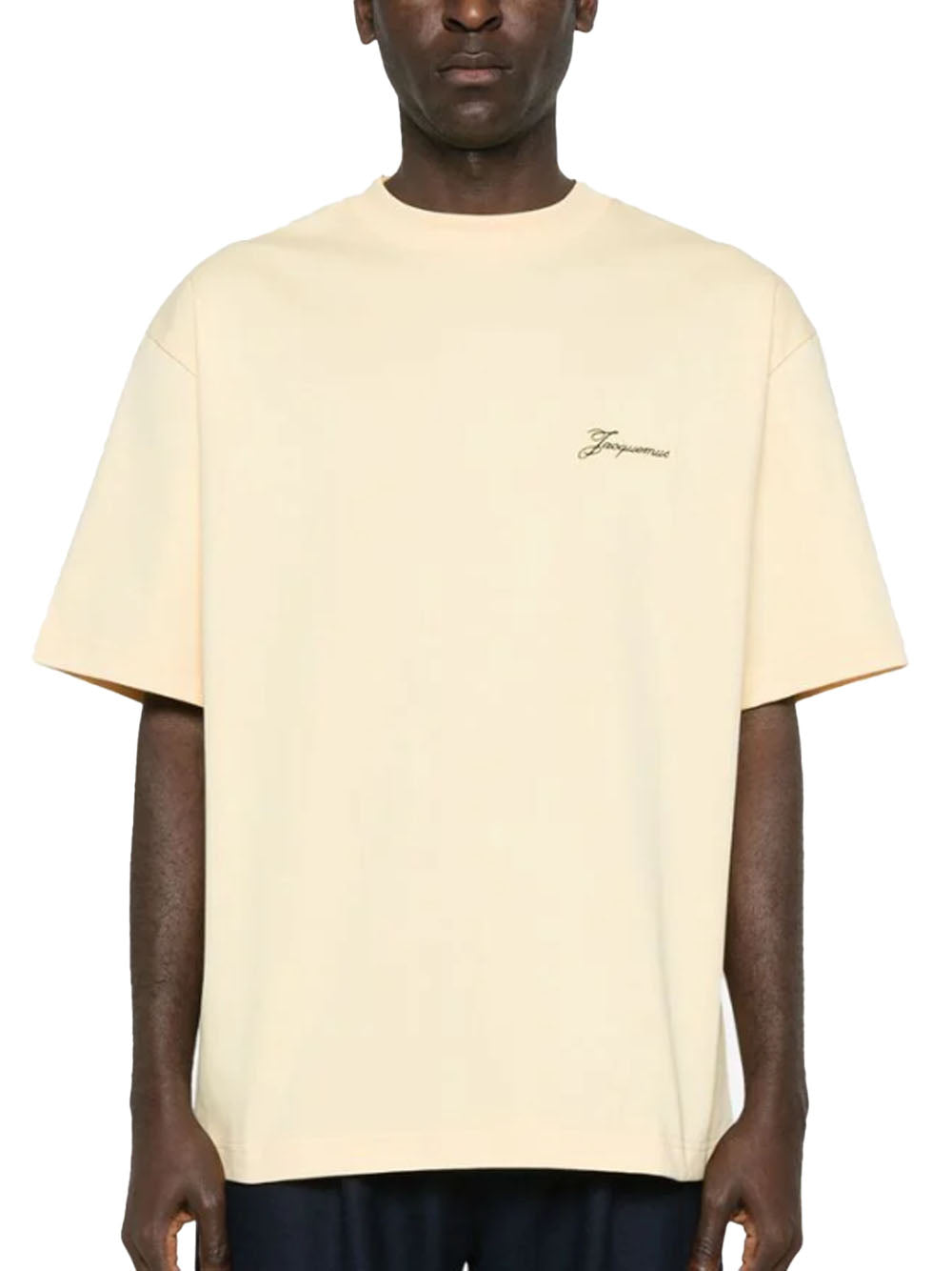 JACQUEMUS T-SHIRT HALTERES BEIGE