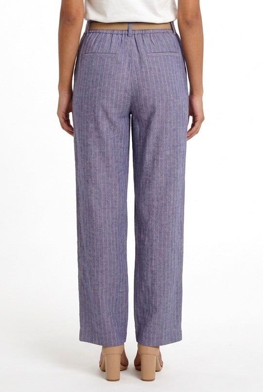 MARKUP PANTALONE IN LINO MW1650101 RIGATO