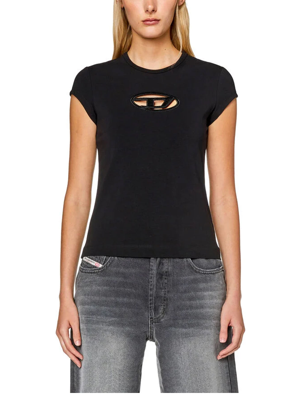 Diesel T-Justine-doval-pj T-Shirt Donna: Comfort, Qualità E Stile Urban In Un Unico Capo