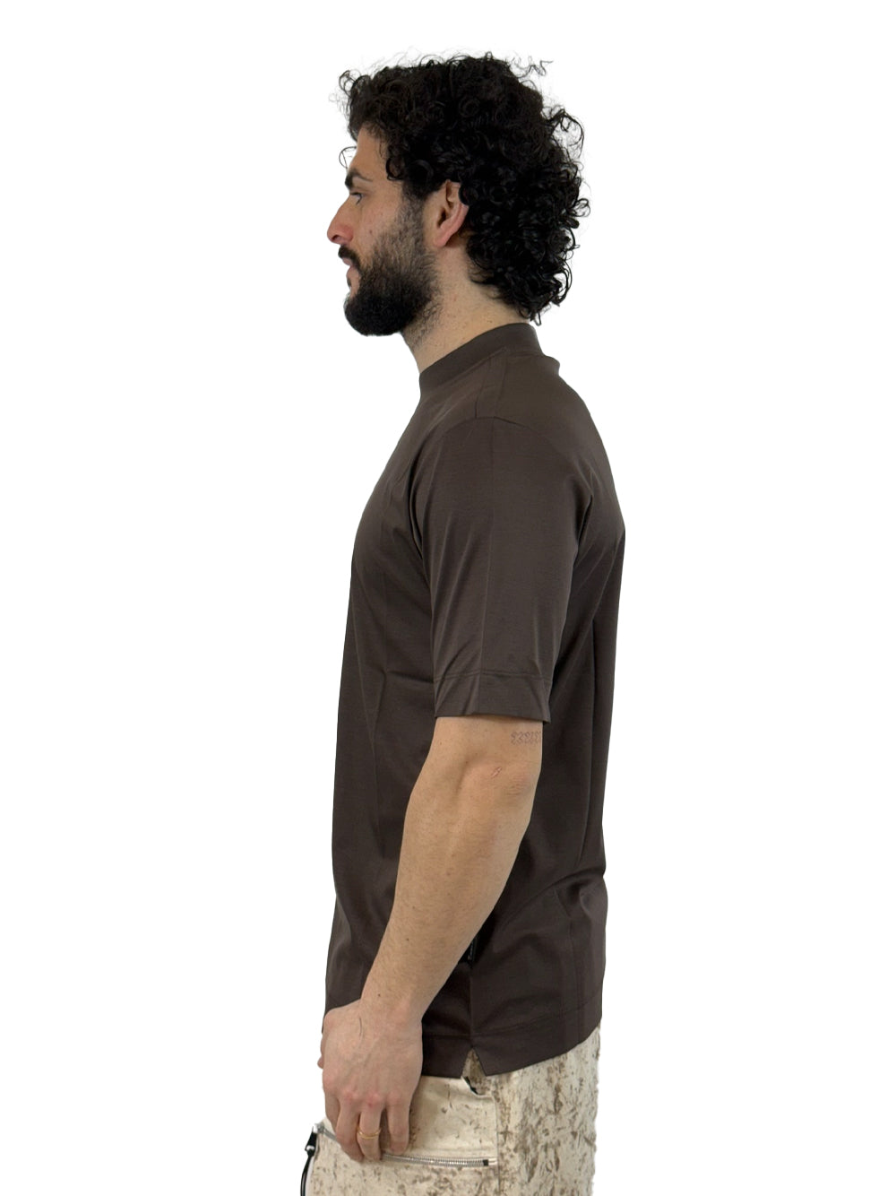 YES LONDON T SHIRT BASIC XM4293 MORO