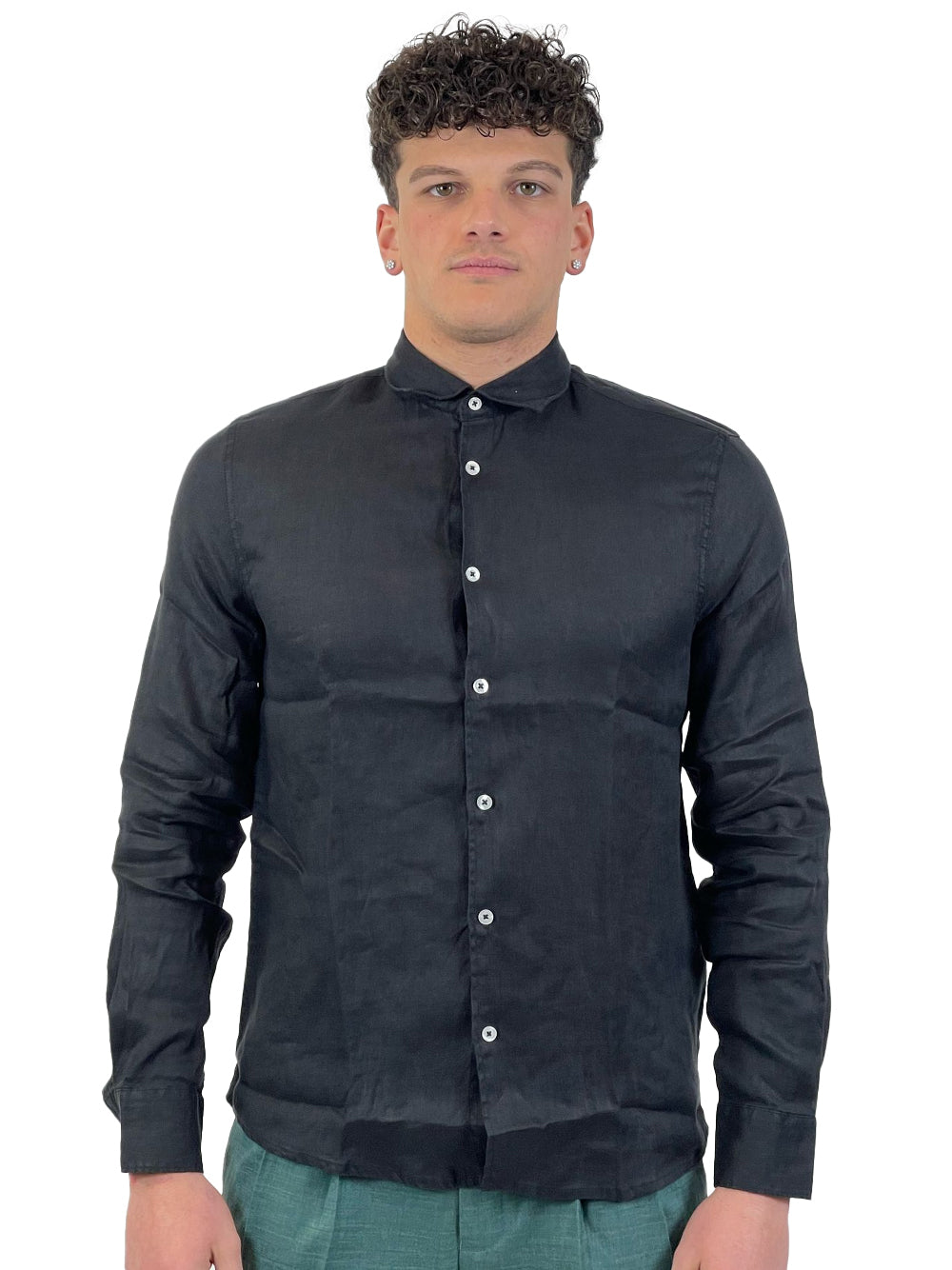SEINSE CAMICIA NERA CE985SS