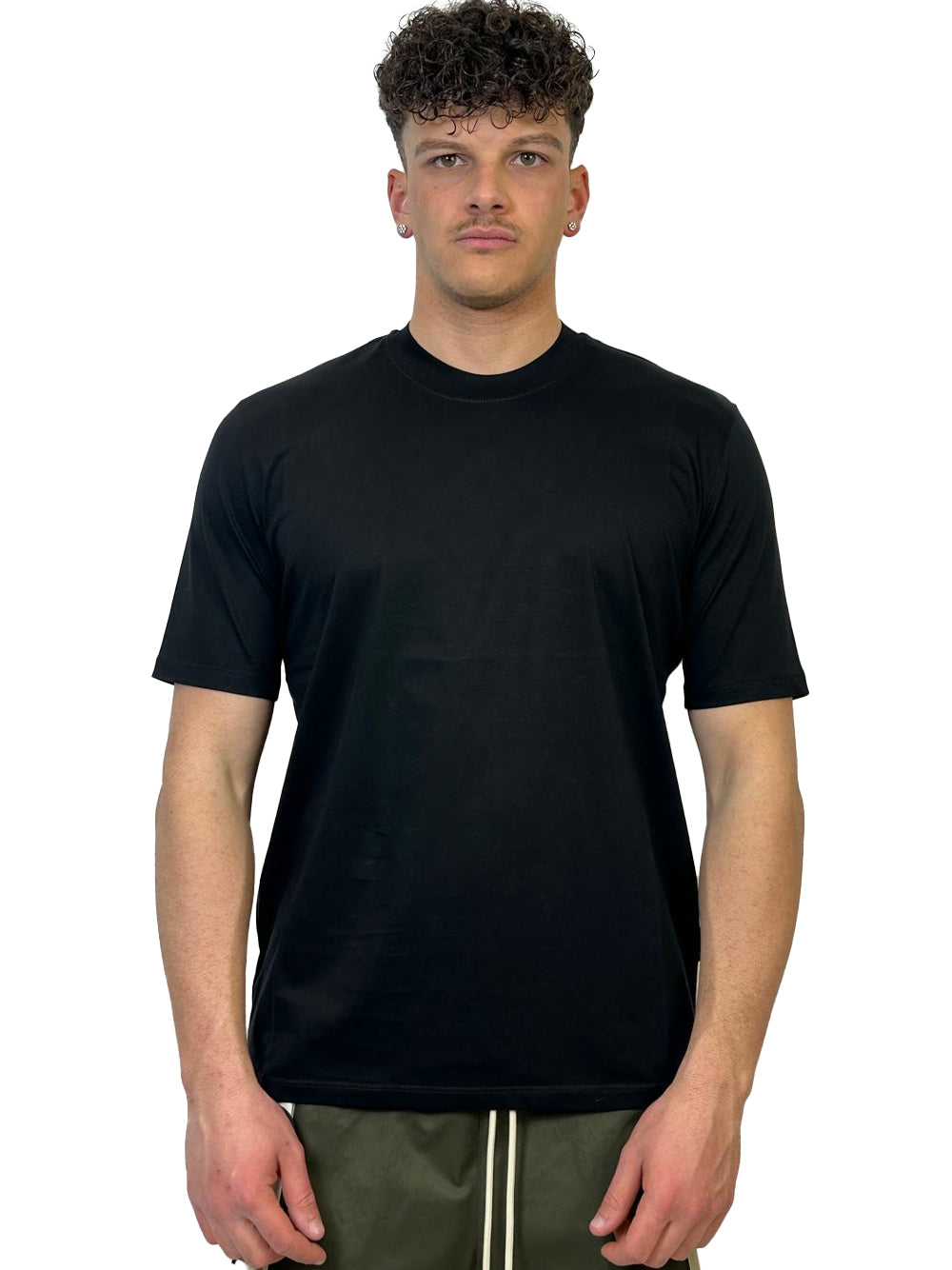 YES LONDON T-SHIRT NERO XM4196