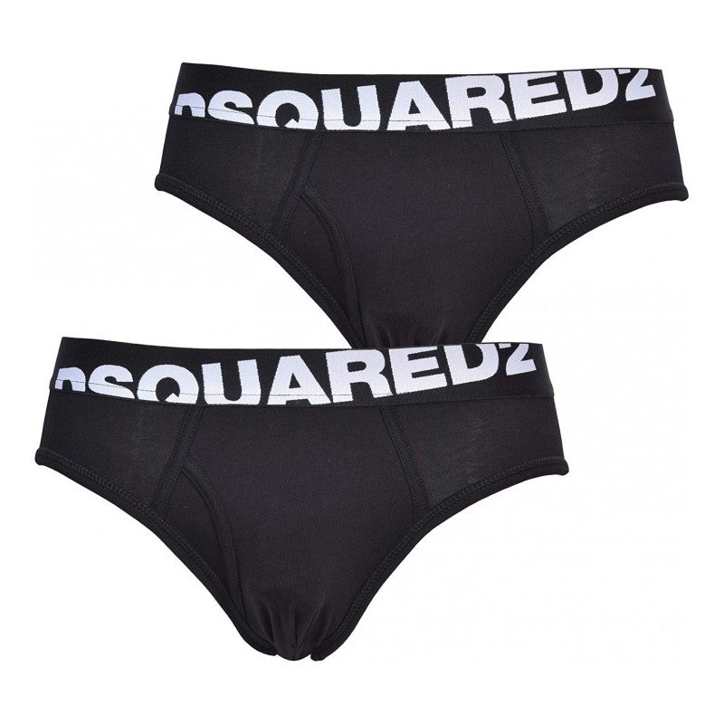 Slip Uomo Dsquared2 DCX61004 - Intimo Nero In Cotone Elasticizzato, Taglia 2XL