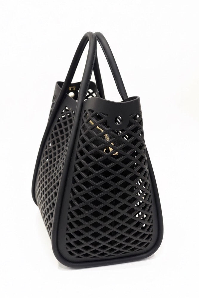 MARC ELLIS FLAT BASKET M BLACK/LIGHT GOLD