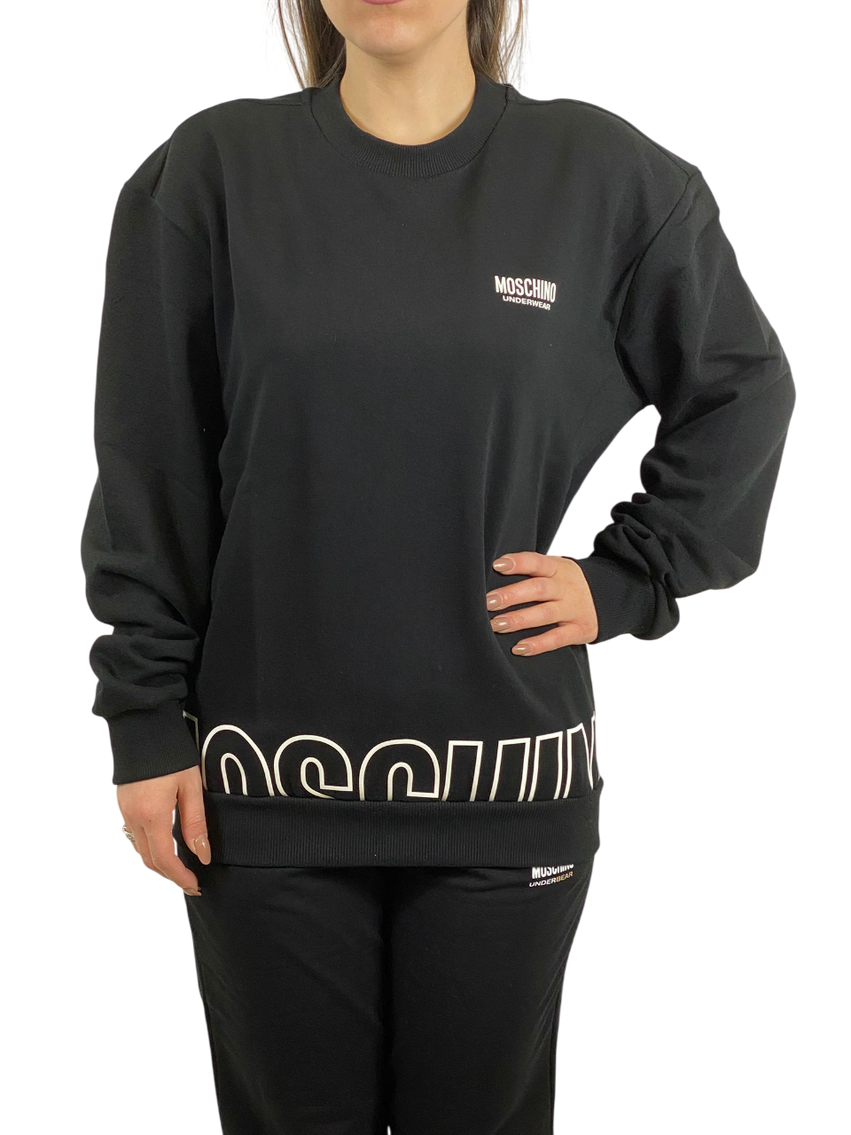 MOSCHINO FELPA V1A1711 4319 1555 NERA