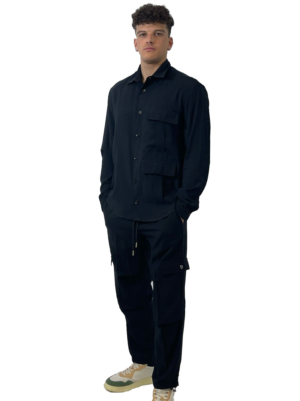 YES LONDON CAMICIA XCM7184 NERO