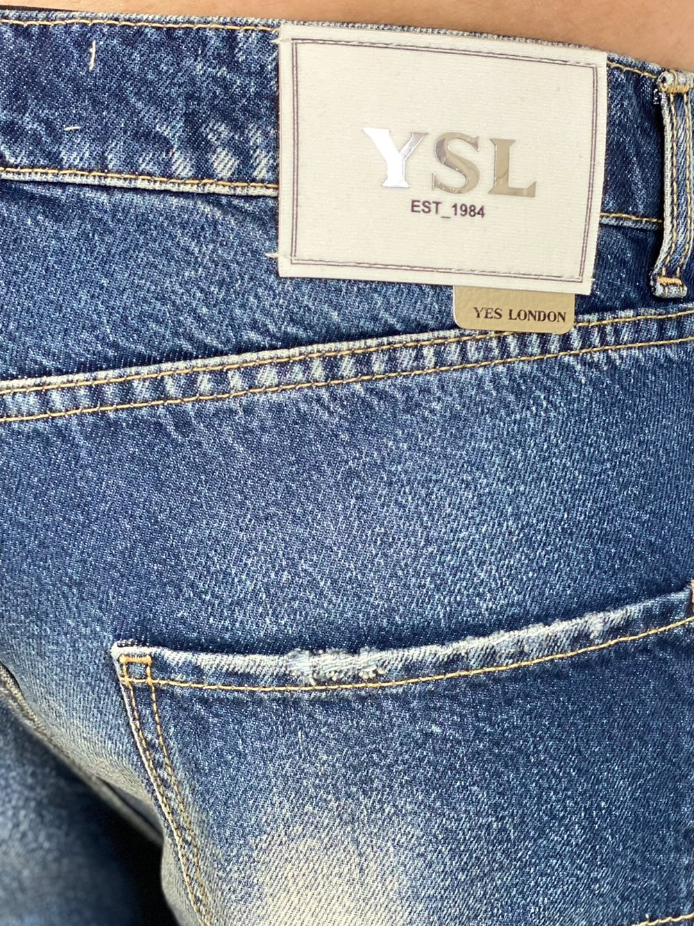YES LONDON BERMUDA JEANS XS4333 BLU