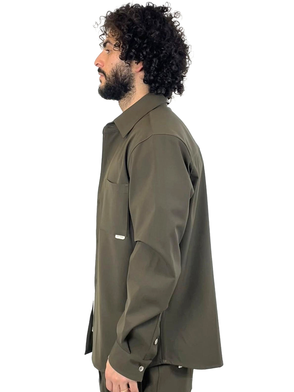 YES LONDON CAMICIA FRESCO LANA XCM7211 VERDE