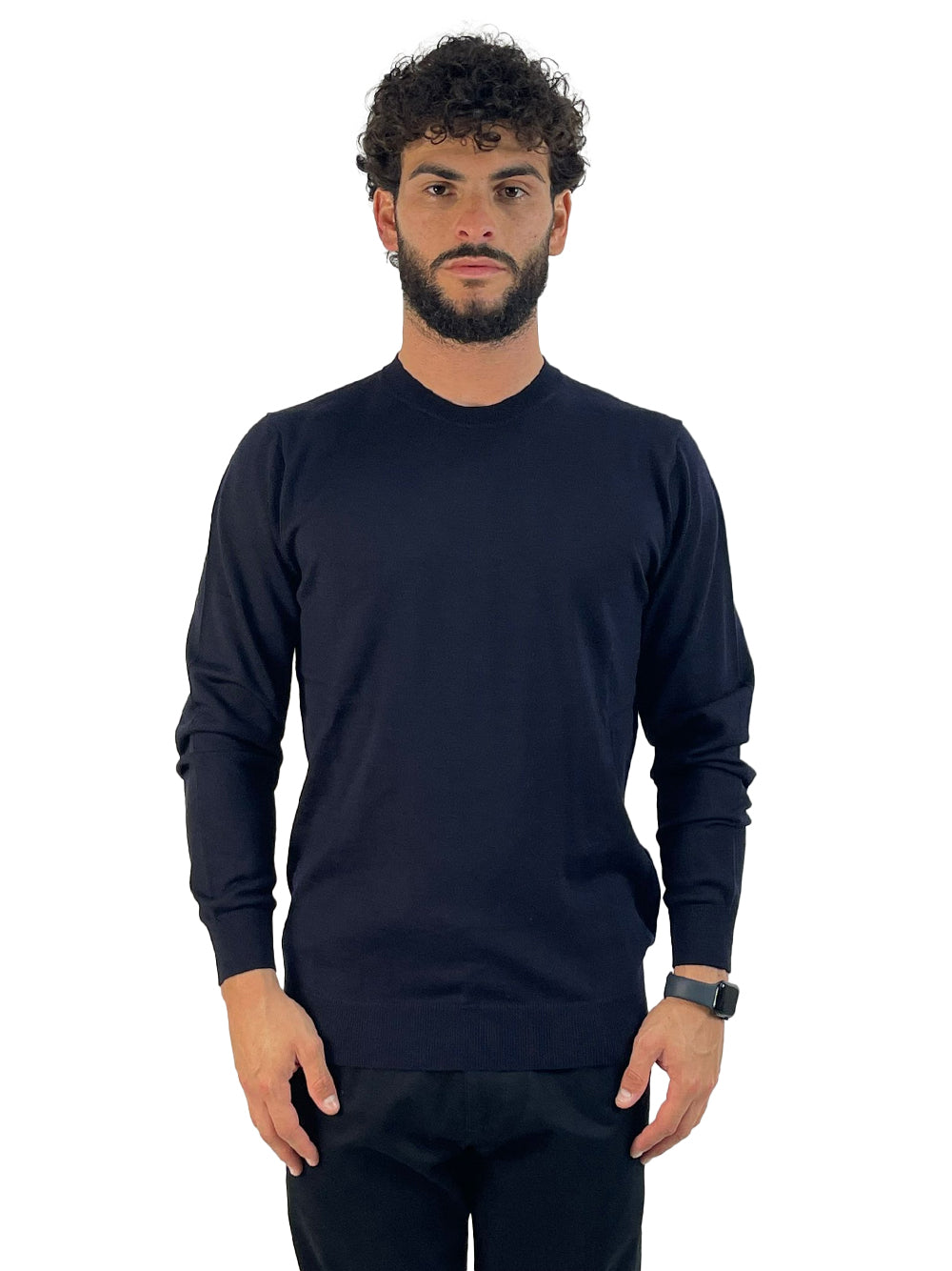 LIU JO MAGLIA DARK BLUE M000P202GIROBASE