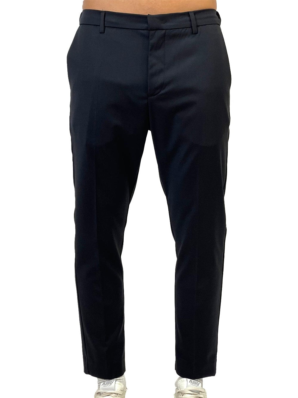 PRIME PANTALONE FRESCO LANA NERO AG2404