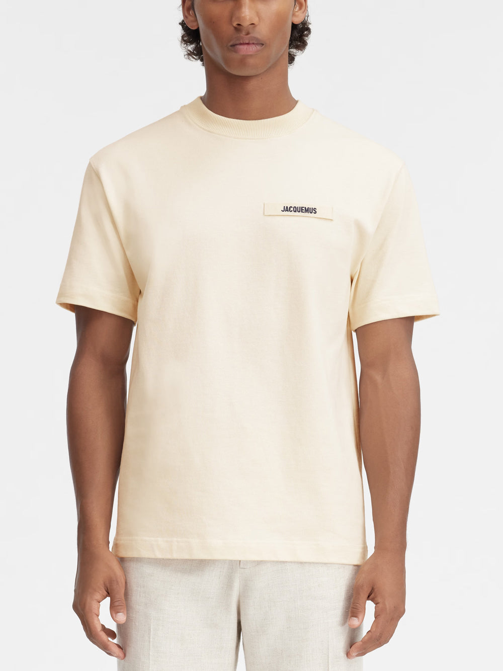 JACQUEMUS LE TSHIRT GROS GRAIN BEIGE