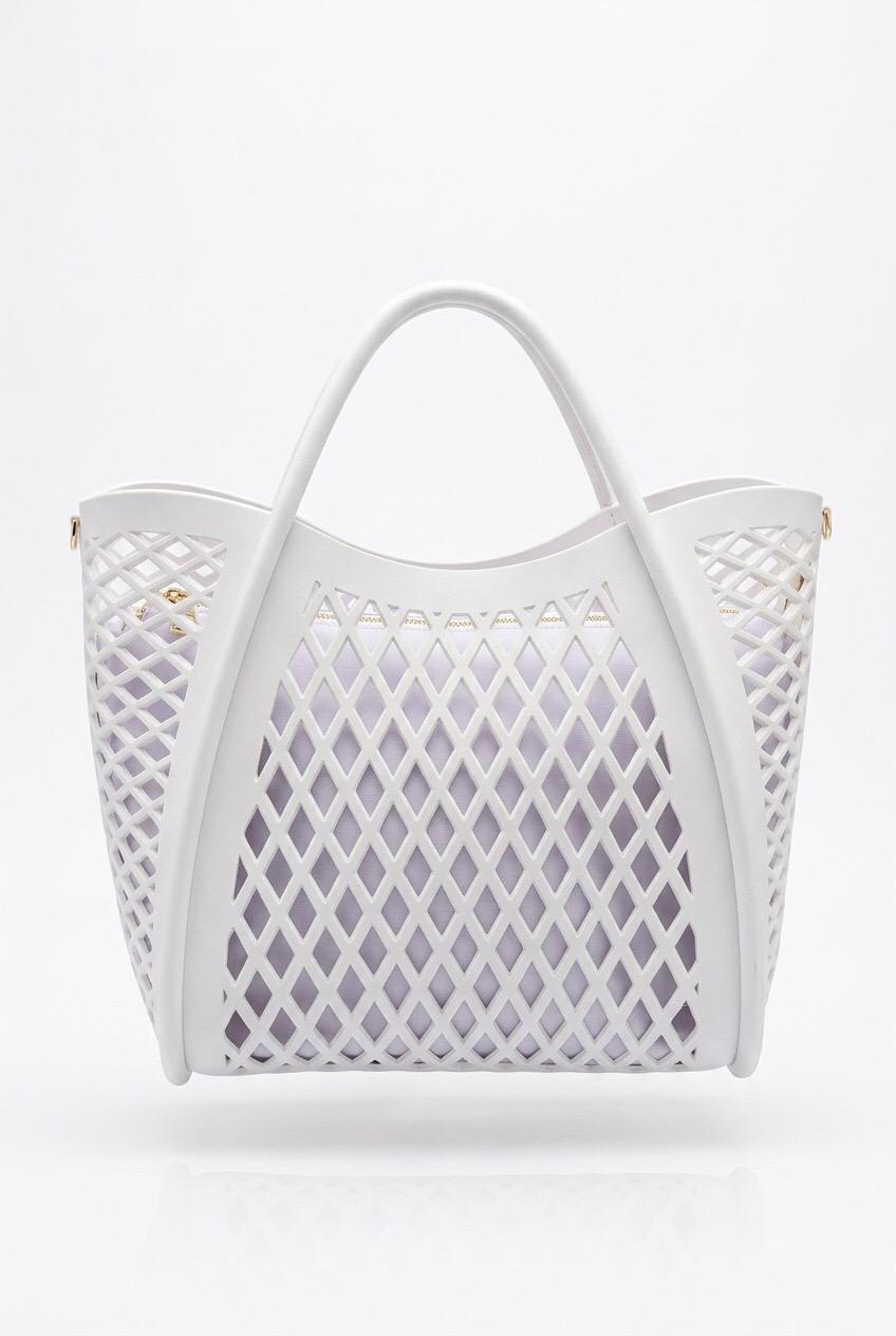 MARC ELLIS FLAT BASKET M MILK LIGHT GOLD