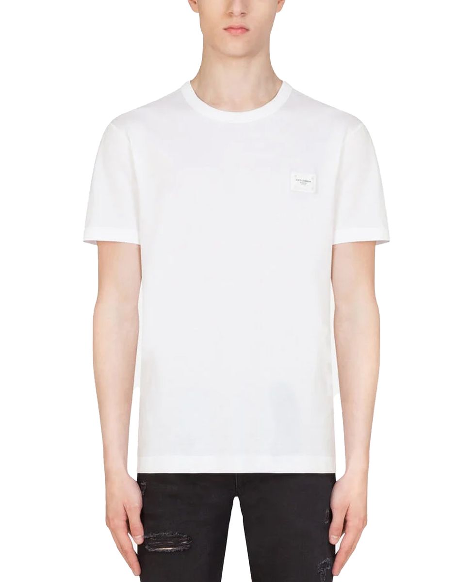 DOLCE E GABBANA T-SHIRT BIANCA G8KJ9T