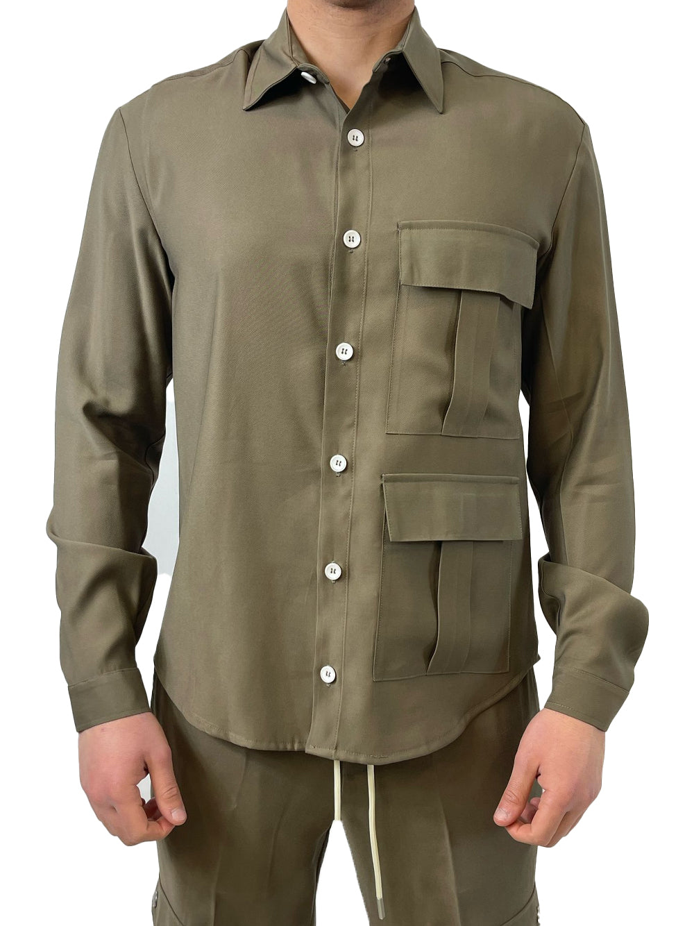 YES LONDON CAMICIA XCM7184 ARMY