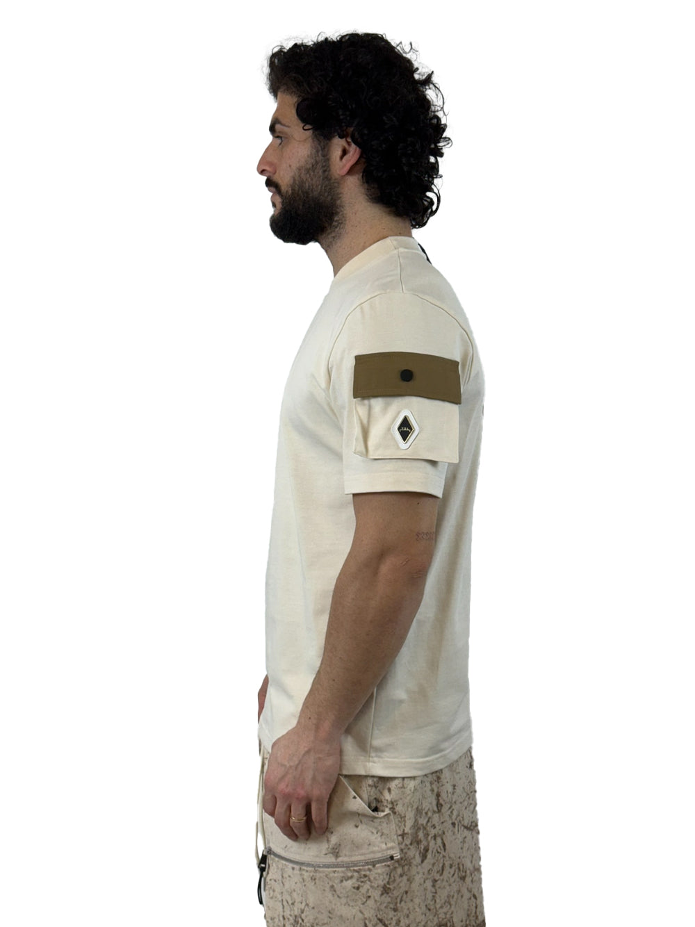 YES LONDON T SHIRT TASCHINO XM4247 PANNA