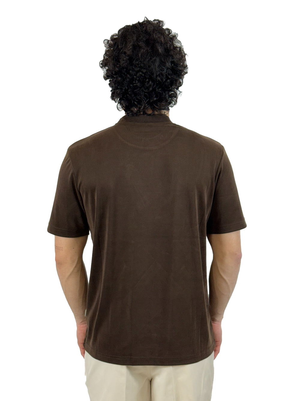YES LONDON T SHIRT VISCOSA XM4264 MORO
