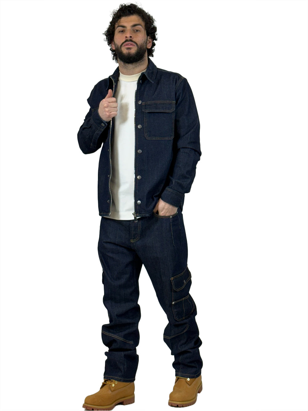 YES LONDON CAMICIA JEANS XCM7246