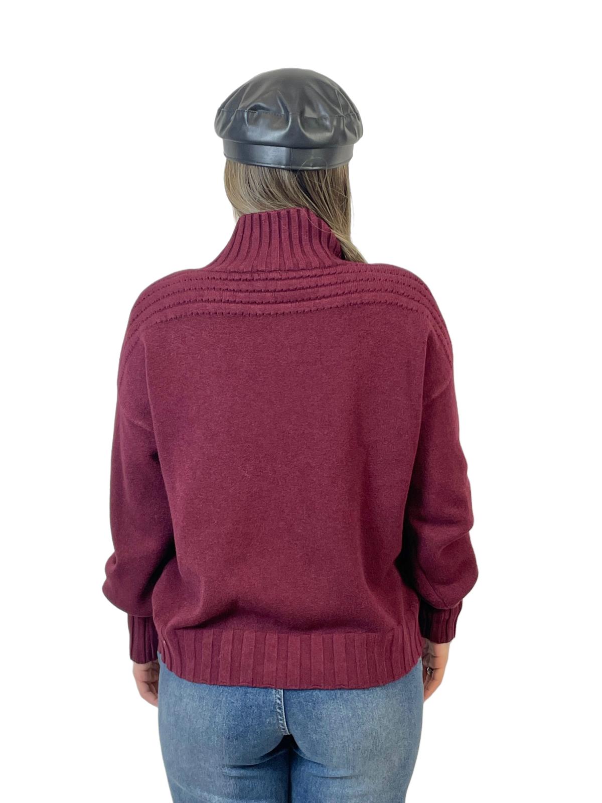 ACCADEMIA 20 PULLOVER SIMPLE BORDEAUX