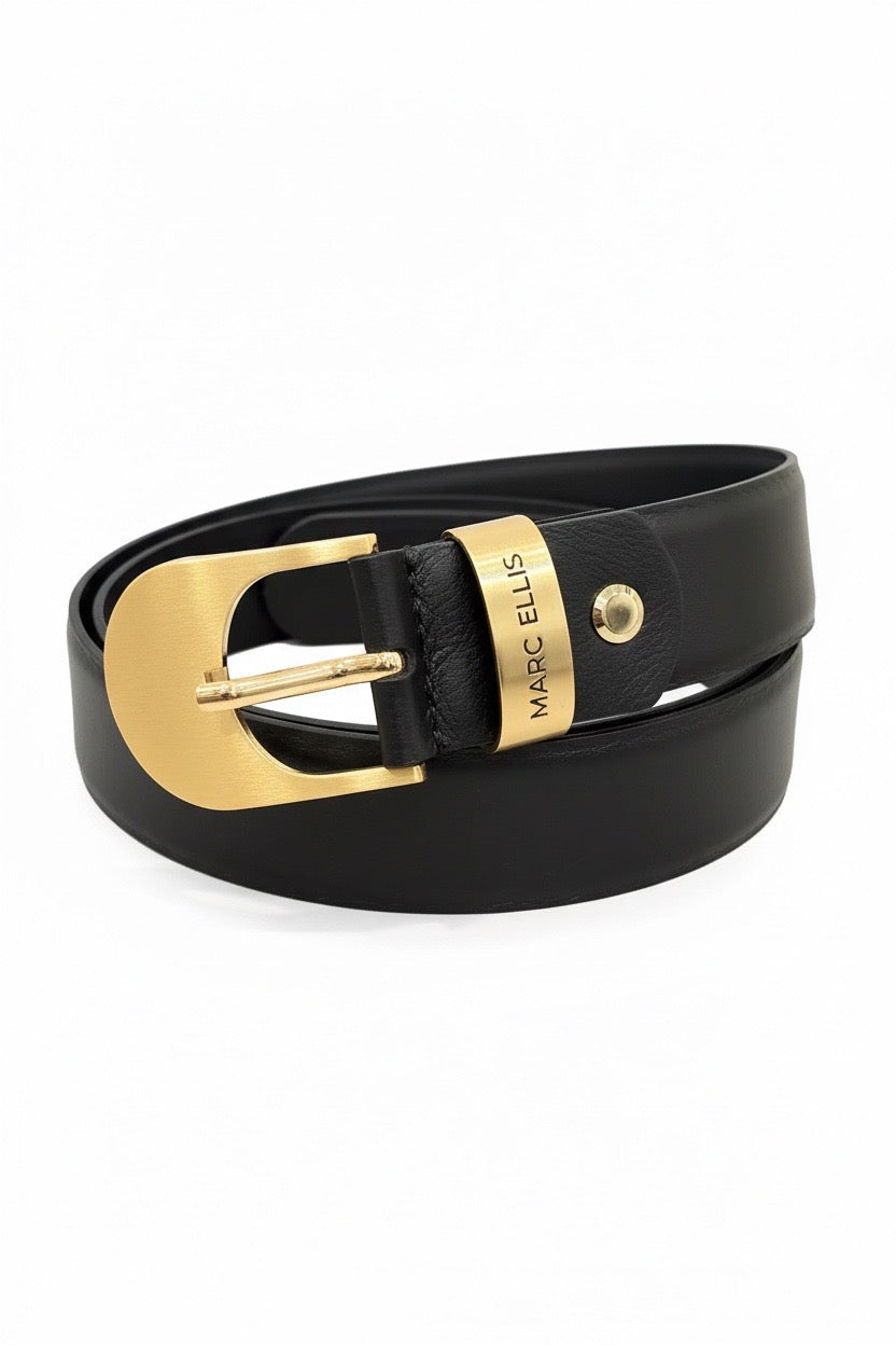 MARC ELLIS ME BELT 178 SA BLACK/GOLD