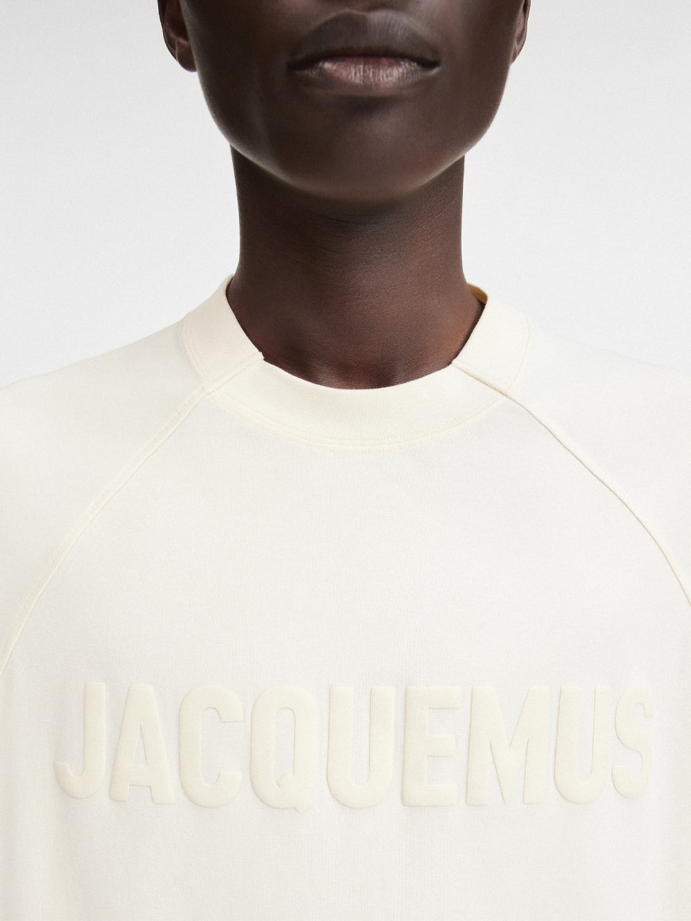 JACQUEMUS LE TSHIRT TYPO LIGHT BEIGE