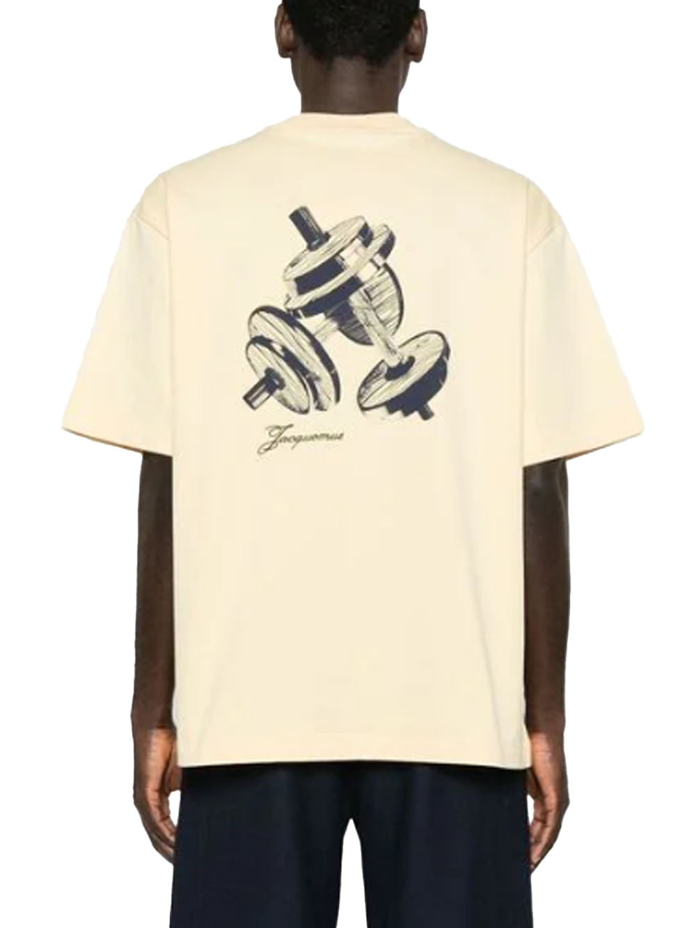 JACQUEMUS T-SHIRT HALTERES BEIGE