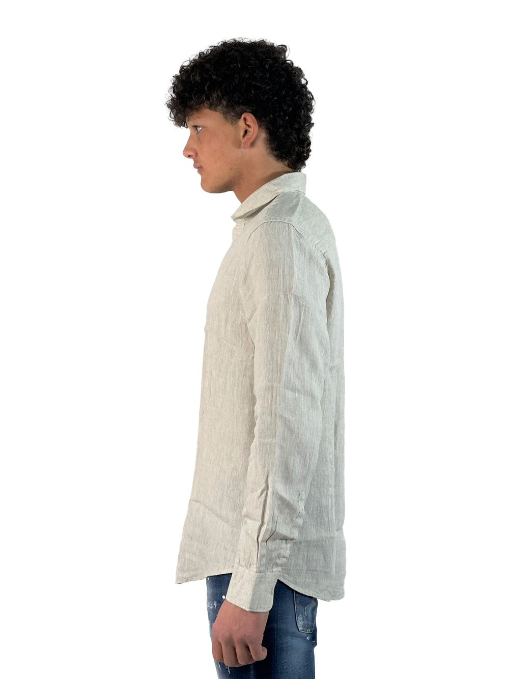 GIANNI LUPO CAMICIA BEIGE GL7619S