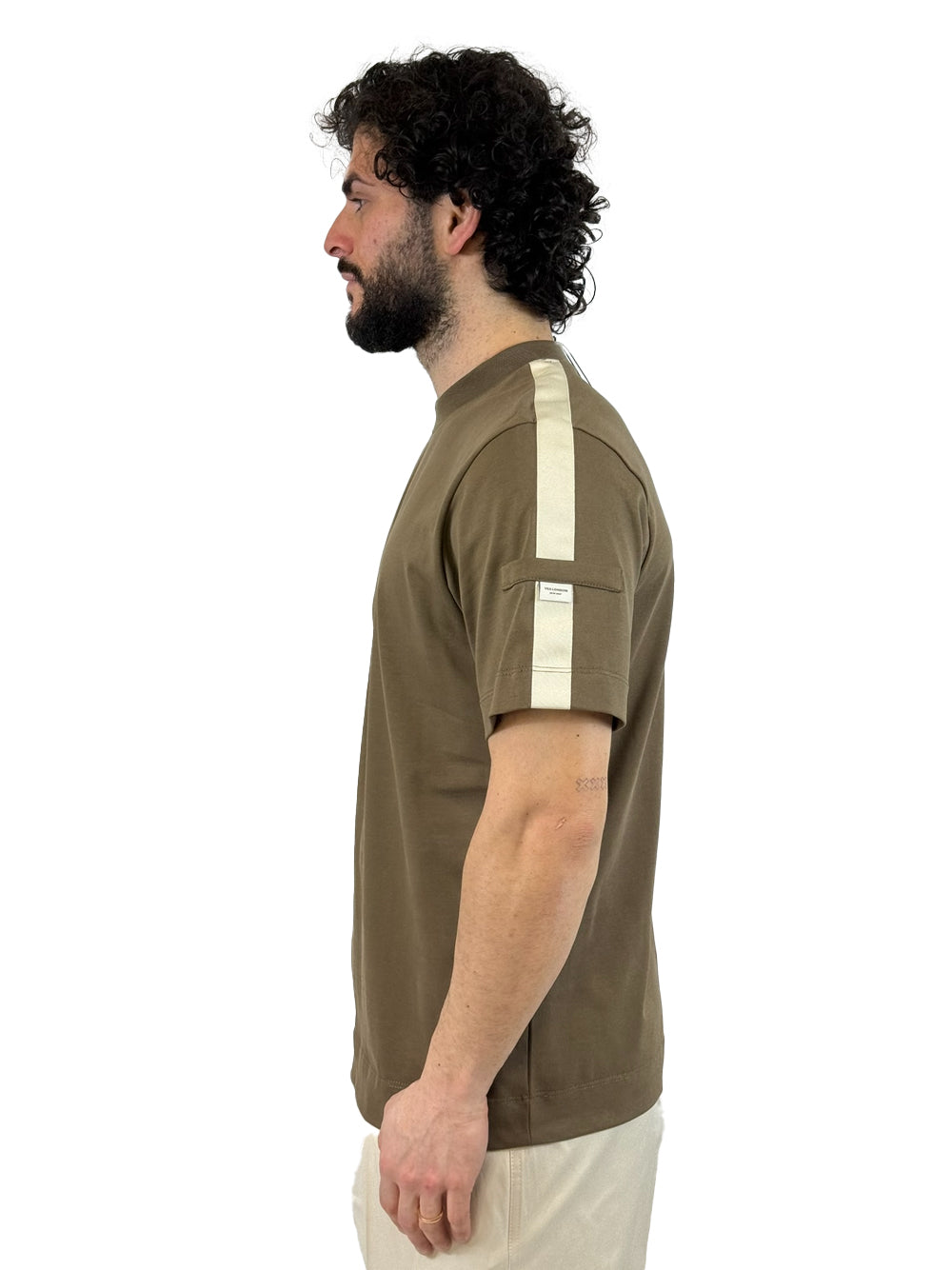 YES LONDON T SHIRT XM4255 TABACCO