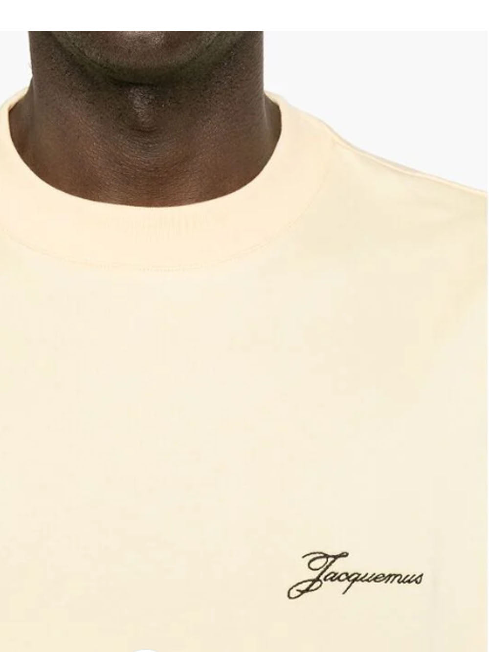 JACQUEMUS T-SHIRT HALTERES BEIGE