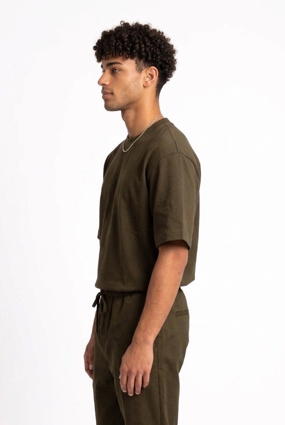 DARK LABEL T SHIRT ST DARK RETRO DRKM827 MORO