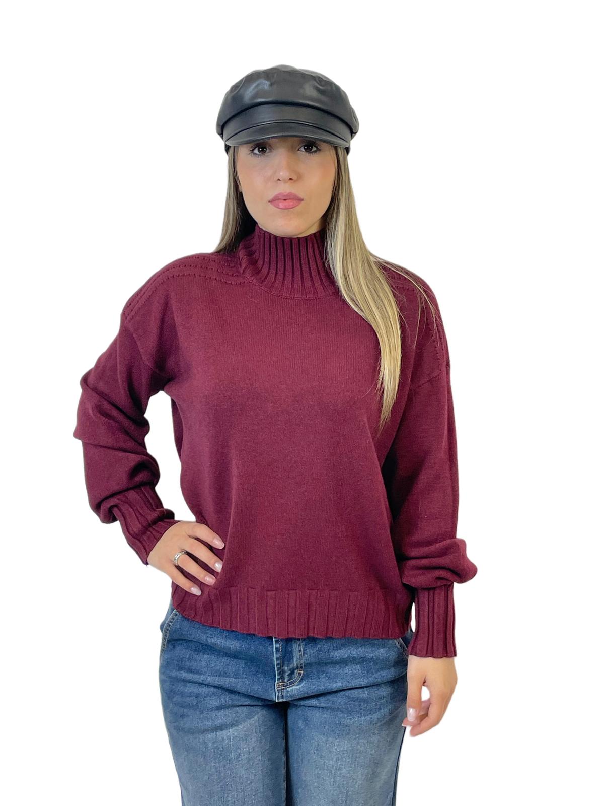 ACCADEMIA 20 PULLOVER SIMPLE BORDEAUX
