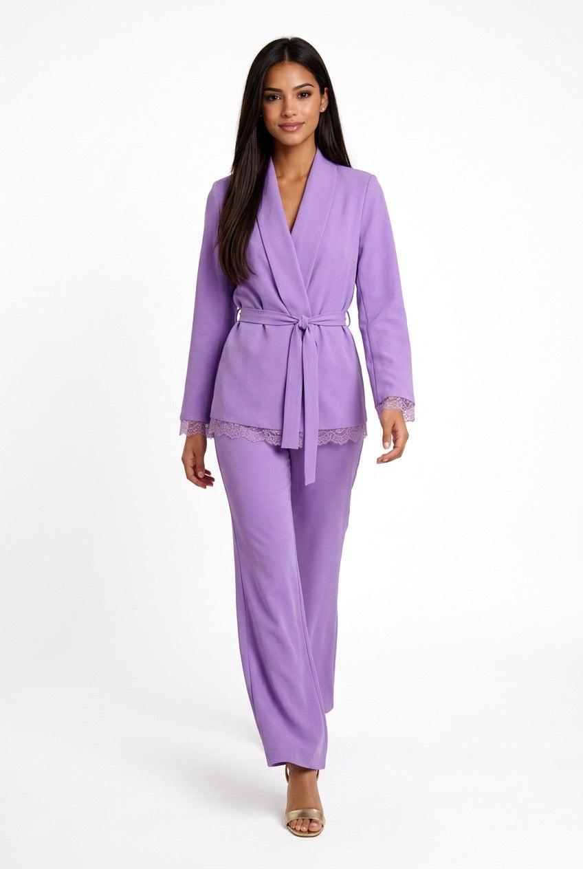 KOSTUMN TAILLEUR KE26109 + KE26108 LILLA