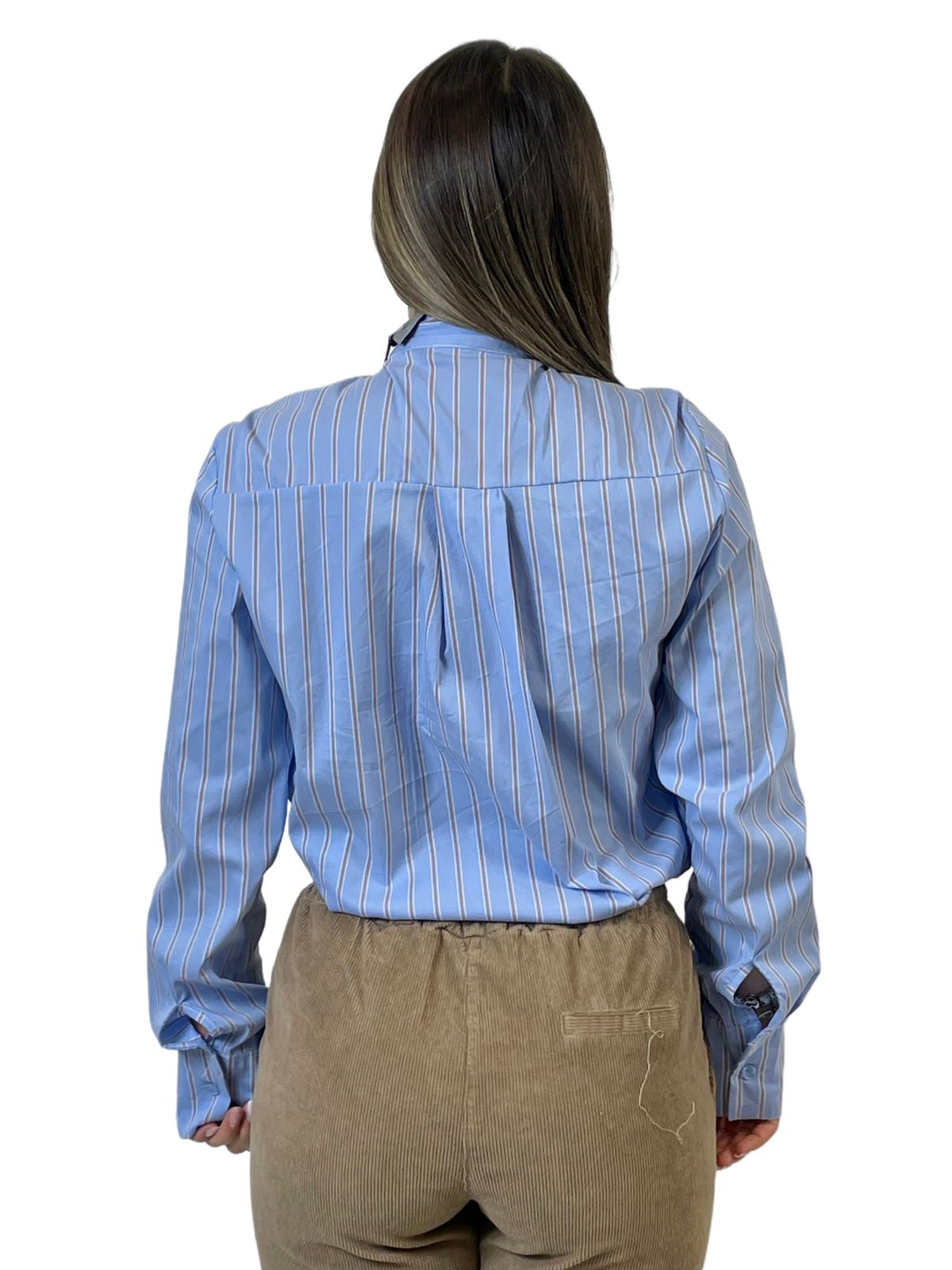 ACCADEMIA 20 CAMICIA A RIGHE AZZURRA