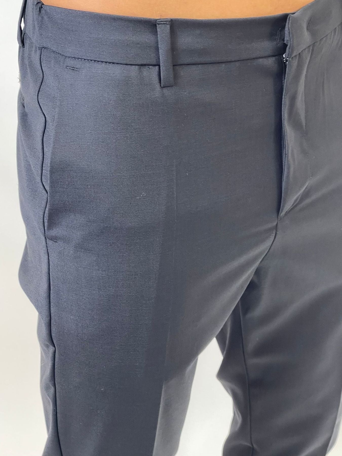 PRIME PANTALONE FRESCO LANA NERO AG2404