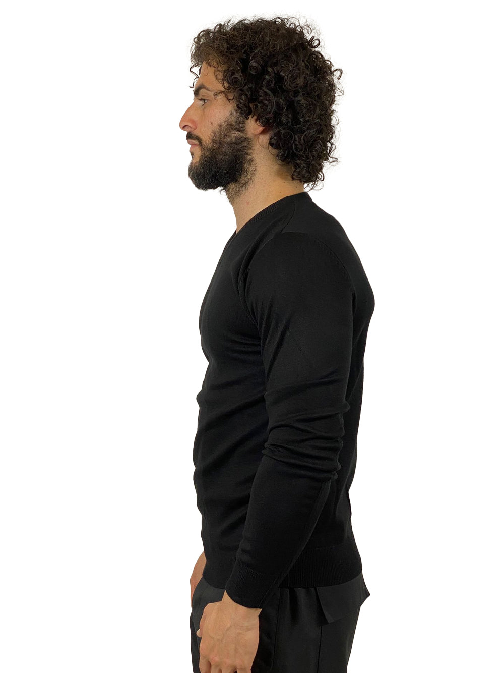 SEINSE MAGLIA A V NERA MI3060SS