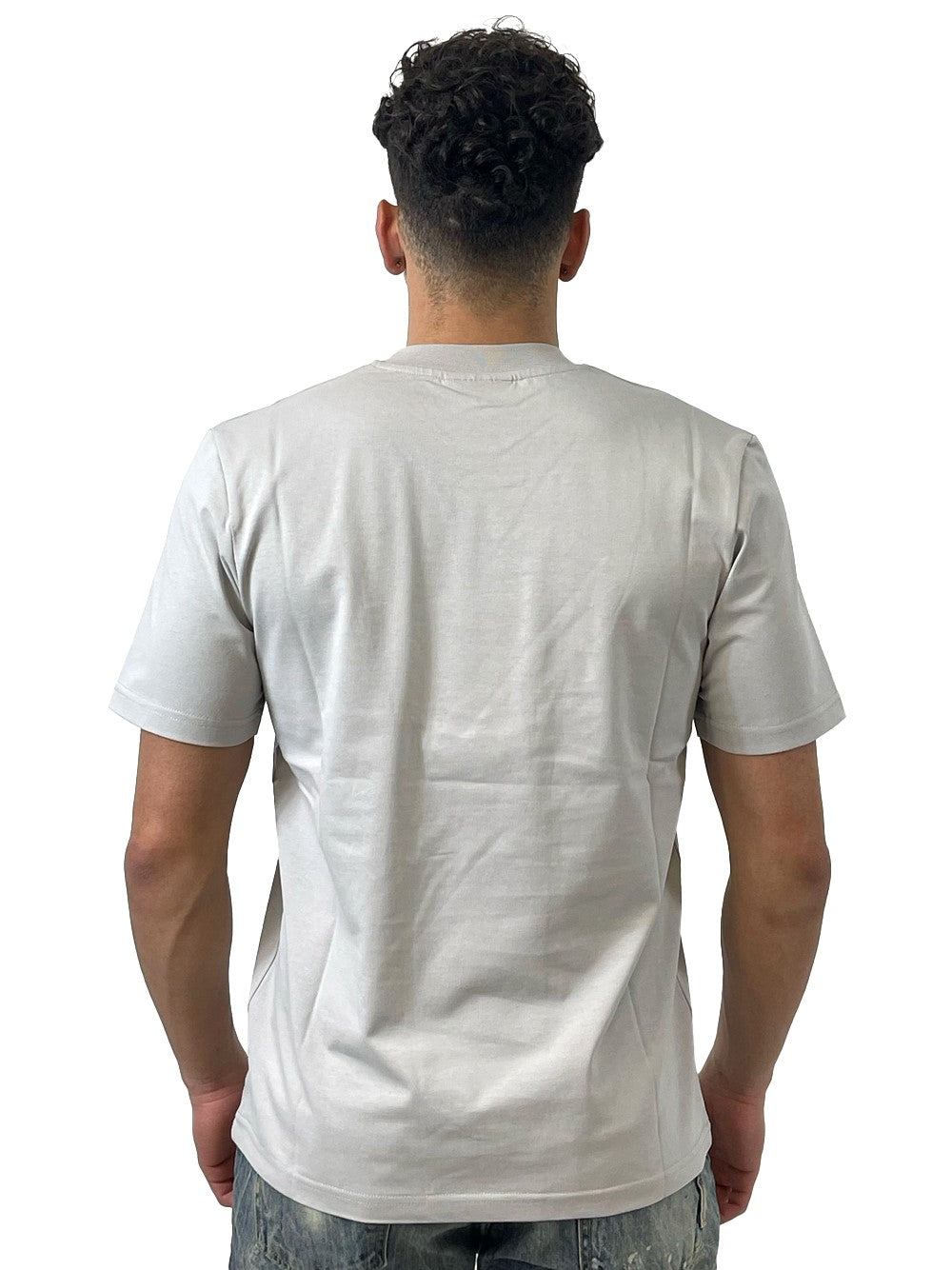 YES LONDON T-SHIRT GRIGIO PERLA XM4207
