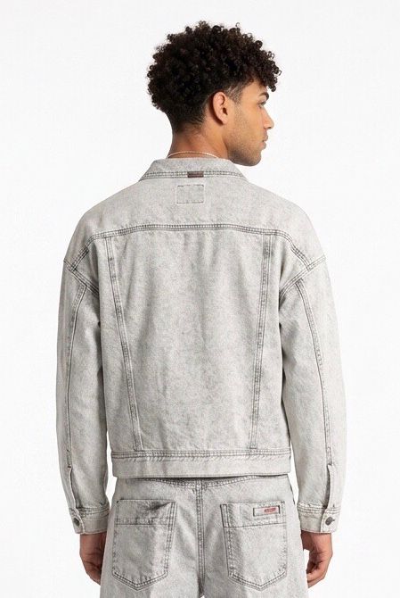 PRIME GIACCA IN DENIM GE123 GRIGIA
