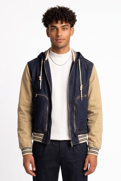 YES LONDON GIUBBINO DENIM XG5271 BLU