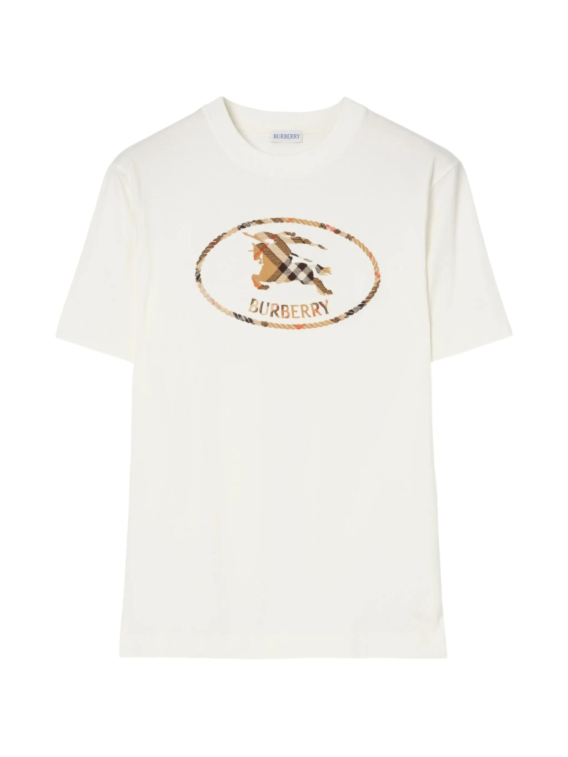 BURBERRY T SHIRT 8123437 CHALK