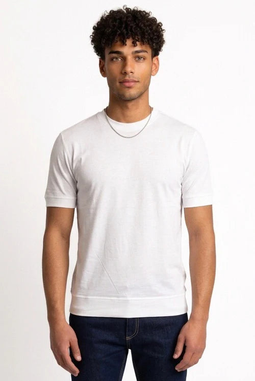 PRIME T SHIRT CON ELASTICO GE174 BIANCA