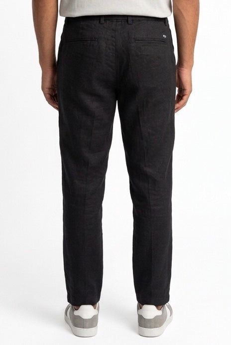 SEINSE PANTALONE LINO PSE1527SS NERO