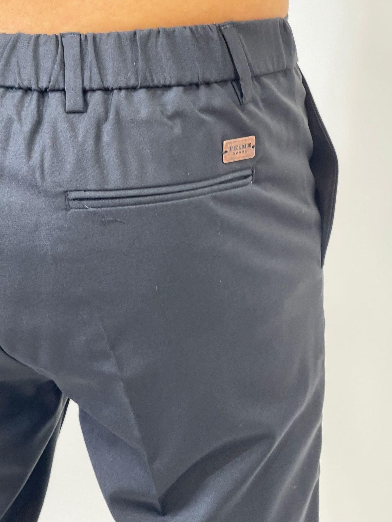 PRIME PANTALONE FRESCO LANA NERO AG2404