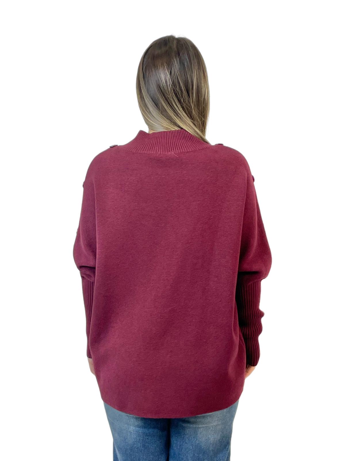 ACCADEMIA 20 DOLCEVITA CON BOTTONI BORDEAUX