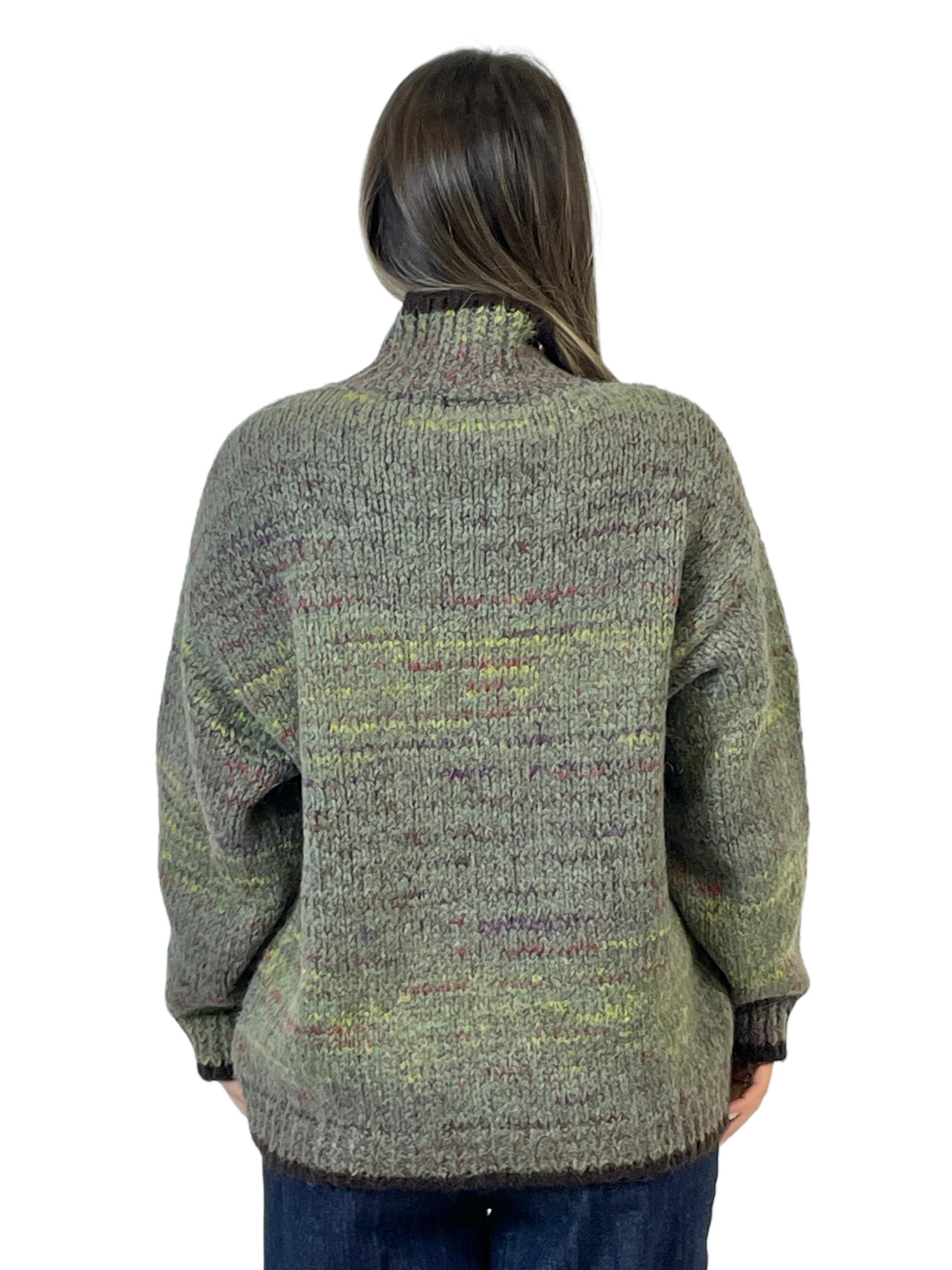 ACCADEMIA 20 PULLOVER RAINBOW VERDE