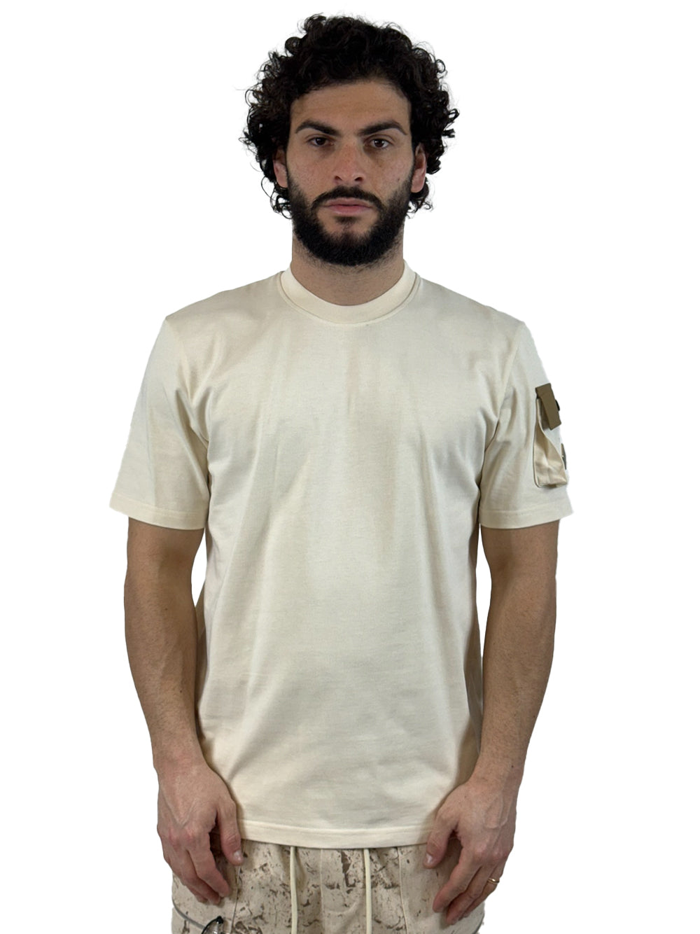 YES LONDON T SHIRT TASCHINO XM4247 PANNA