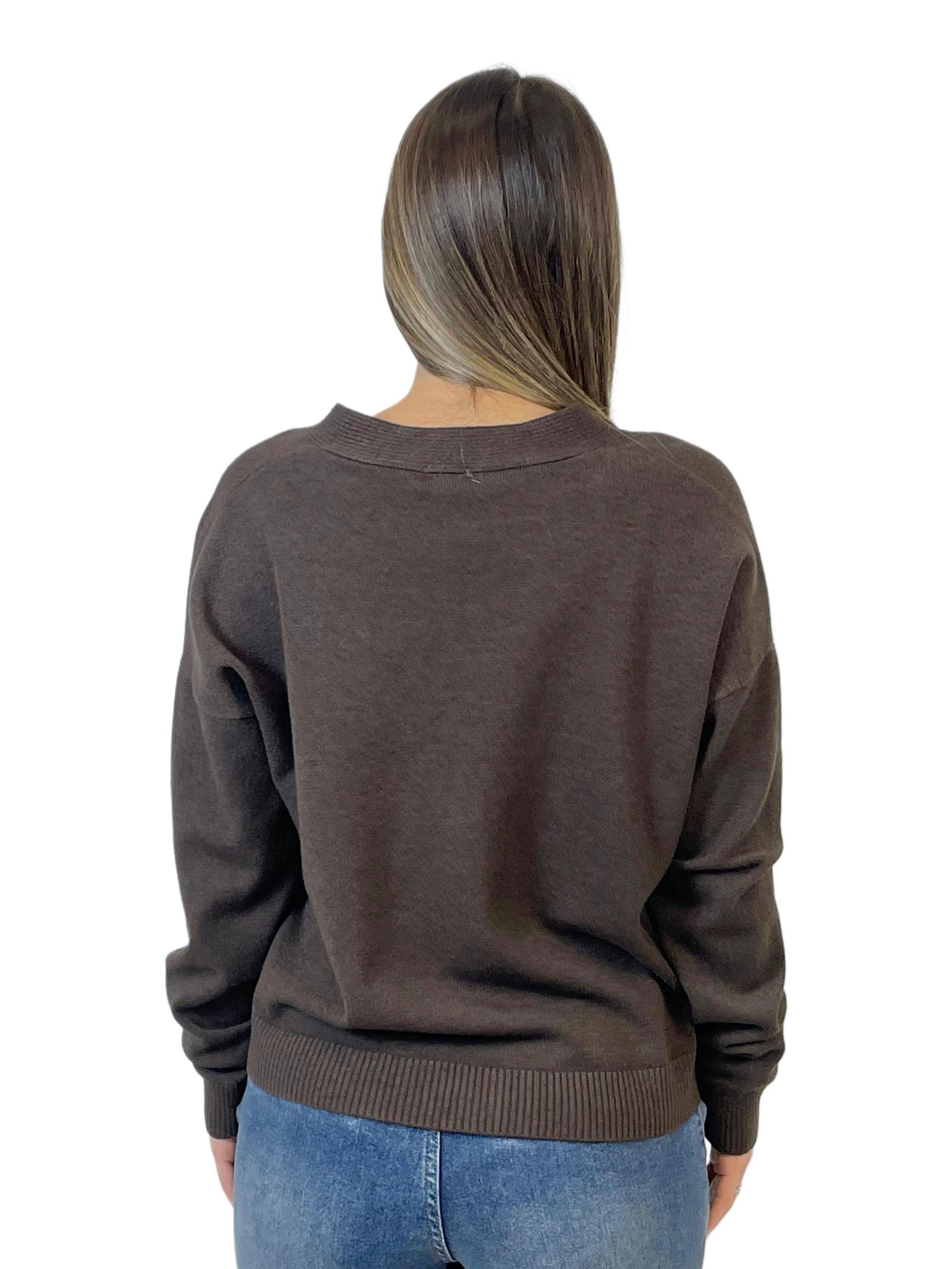 ACCADEMIA 20 CARDIGAN MARRONE