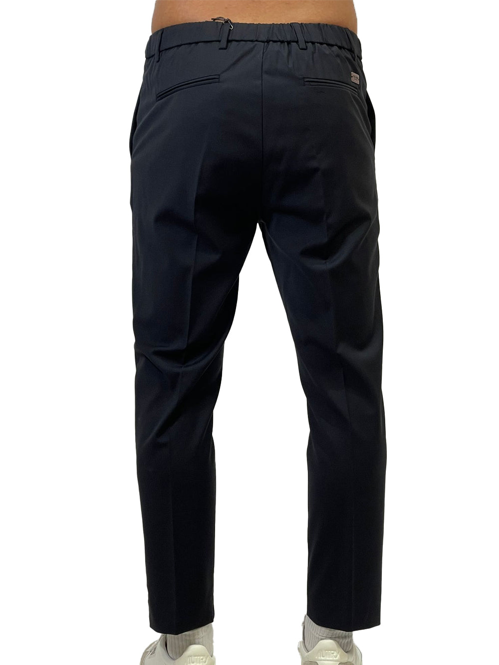 PRIME PANTALONE FRESCO LANA NERO AG2404