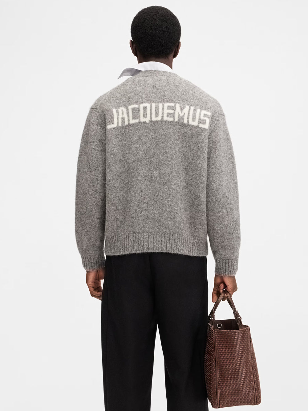 JACQUEMUS CARDIGAN 25KN545 2329 GRIGIO