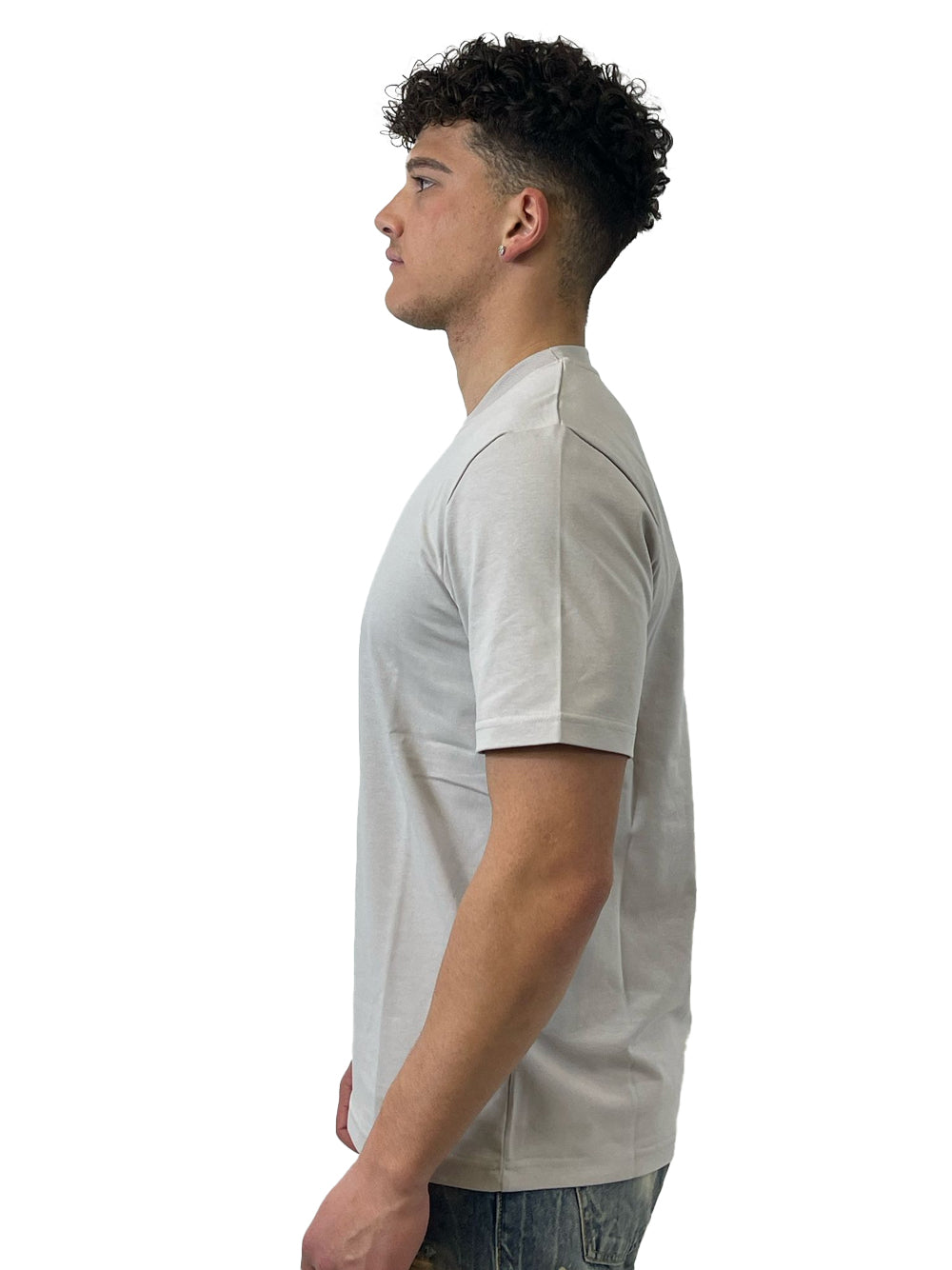 YES LONDON T-SHIRT GRIGIO PERLA XM4207