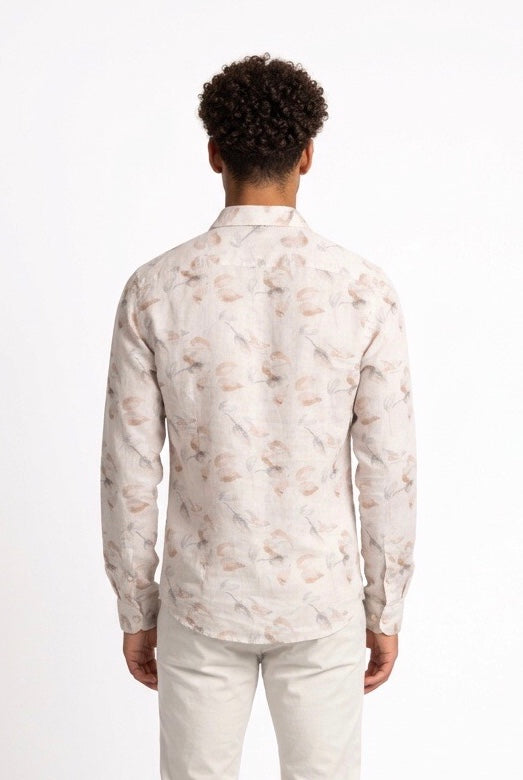 SEINSE CAMICIA DI LINO CE1106SS BEIGE