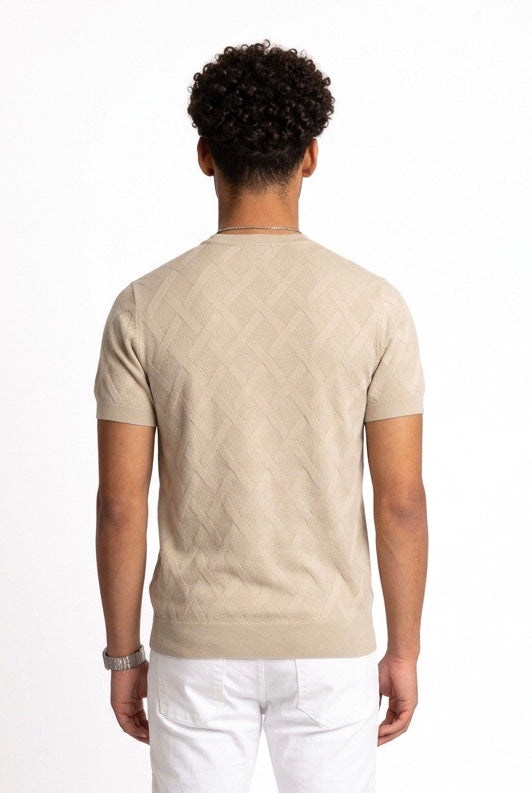 DIKTAT MAGLIA LOSANGHE DK17-019C SABBIA